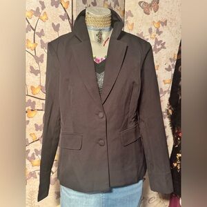 Classic 🖤🩶 Black 🖤🩶 Women's Blazer with Bejeweled Open Back